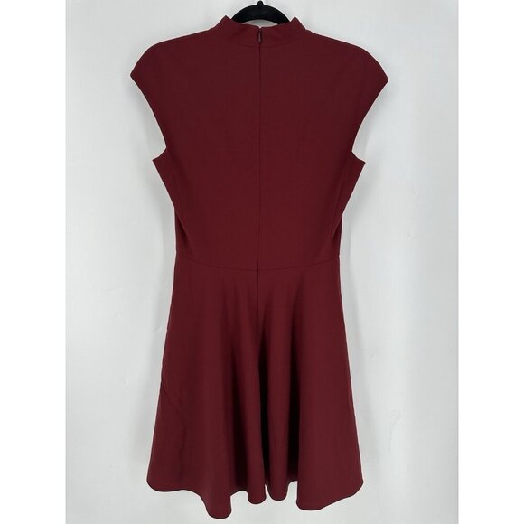 M.M. LaFleur Ruth A Line Wool Blend Dress Pinot Burgundy Women’s 4 EUC - Picture 8 of 11